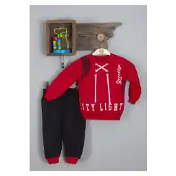 moyes baby City Lights پارچه ضخیم 1-2-3-4 ساله ست بالاتنه نوزاد پسر و کودک زمستانه 100% پنبه