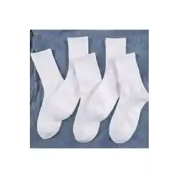 جوراب ساده بدون طرح BGK Unisex White College 6 تکه