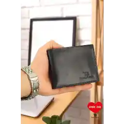 جعبه کادو مردانه اصلی Tonny Black محفظه پول کاغذی چرم اصل مدل کلاسیک مدل شیک جا کارتی کیف پول مشکی