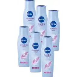 شامپو مراقبتی NIVEA Diamond Gloss - 6 x 250 ml - بسته ارزشی