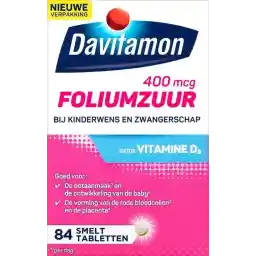 اسید فولیک داویتامون با ویتامین D3 - قبل و در دوران بارداری - مکمل غذایی - 84 عدد