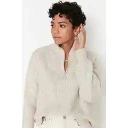 Trendyol TWOAW20XS0009 Volwassenen Vrouwen single - Steen - M