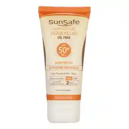 کرم ضدآفتاب بیرنگ سانسیف SPF50 مدل ACNE-FLUID مناسب پوست مختلط، حجم 50 میلیلیتر