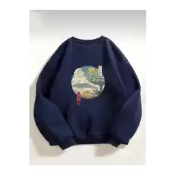 یونیکس توتورو انیمه چاپ شده AFROGEAR سویشرت سایز بزرگ