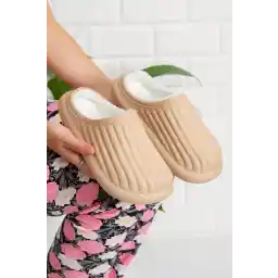 Moda Frato Modafrato Flora دمپایی خانگی پشمی یونیسکس داخلی دمپایی زمستانی ضد آب