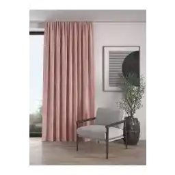 Demor Home Velvet Extrafoam Gathered Baby Pink با کیفیت بالا پرده پس زمینه تک ارسی