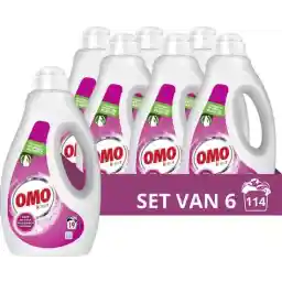 شوینده مایع Omo - رنگی - کاملاً بهداشتی تمیز و ارزان - 6 × 19 شستشو