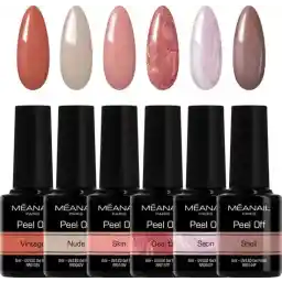Méanail - Gel Polish - Hema Free - 6 x 8ml - Peel Off - ژل لاک ناخن - ژل لاک استارتر پکیج Secret