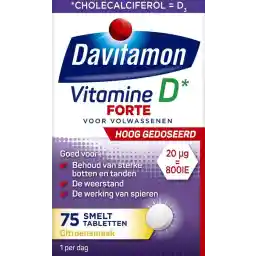 داویتامون ویتامین D3 فورته - ویتامین D3 بزرگسالان - قرص ذوب 75 عدد