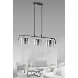 ESSLİGHT لوستر 3 تکه چراغ آویز کریستال مدرن نهیر