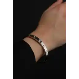 دستبند زنانه نقره سنگ زیرکن کاف دار jackferrero