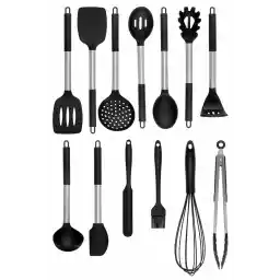 ست آشپزخانه 14 پارچه سیلیکونی سیلیکونی والتا مورا 14 پارچه مشکی