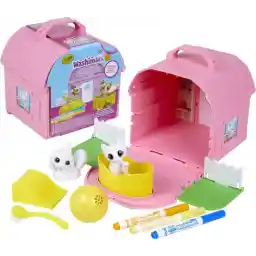 Crayola Washimals - زمین بازی - رنگ، شستشو و رنگ آمیزی مجدد با مجموعه فعالیت حیوانات