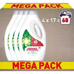 شوینده مایع آریل + لکه بر فوق العاده - 4 x 17 شستشو - بسته ارزشی