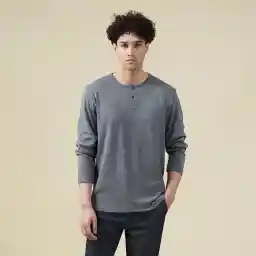 تی شرت آستین بلند مردانه ایزی دو مدل 2181310