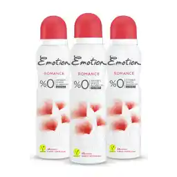 دئودورانت زنانه Emotion Romance 3x150ml