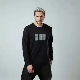 تیشرت آستین بلند مردانه باینت مدل 2261572-572 رنگ مشکی