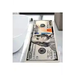 فرش چاپ دیجیتال پایه ضد لغزش طرح دار دلاری فرش سیلا قابل شستشو