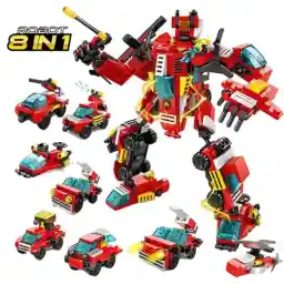 اسباببازیهای ربات QuchiQ™ - رباتها - مجموعههای ساختمانی - اسباببازیها - ماشین اسباببازی - پلیس - کامیون آتشنشانی - کیت ساختمانی - مجموعههای مجسمه اسباببازی - 356 بلوک ساختمانی