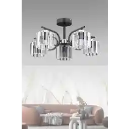 ESSLİGHT لوستر 5 تکه کریستال مدرن نهیر