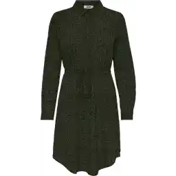 JDY JDYPIPER L/S SHIRT STRING DRESS WVN Dames Jurk - Maat L