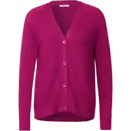 Cecil vest fijngebreid met structuur - kleur Cool Pink - maat M