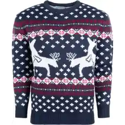 ژاکت مردانه کریسمس اشتباه - ژاکت کریسمس "گوزن شمالی بازی می کند" - سایز مردانه L - هدیه کریسمس