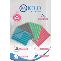 MICLO CLEENING Microfiber Kitchen & Bathroom Tough Dirt Cloth 4 بسته