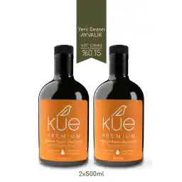 روغن زیتون 2 بسته KUE OLIVE OIL برنده جایزه سری ممتاز روغن زیتون فوق بکر فشرده سرد زودهنگام 500 میلی لیتر