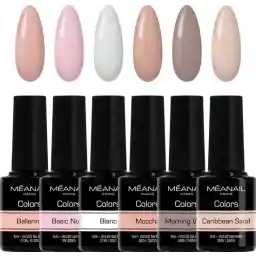 Méanail - ژل لاک - Hema Free - 6 x 8ml - ژل لاک ناخن - ژل لاک استارتر پکیج برهنه