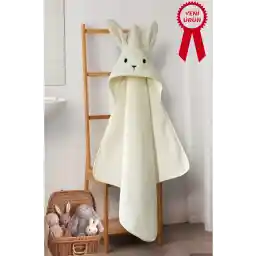 حوله حمام نرم کودک آلپار پارچه پنبه ای 75x75 سانتی متر / خرگوش