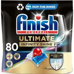 Finish Quantum Infinity Shine Vaatwastabletten - 80 کپسول Finish Quantum Infinity Shine Vaatwastabletten - 80 کپسول