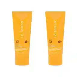 کرم ضد آفتاب بی رنگ لافارر SPF50 مدل 50 مناسب پوست های چرب حجم 40 میلی لیتر مجموعه 2 عددی