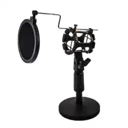 پایه میکروفون رومیزی پاپ فیلتر دار مدل PS-4 Table microphone stand with pop filter PS-4 Model