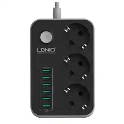 چند راهی 3 خانه برق الدینیو SE3631 طول 1٫6 متری Ldinio SE3631 Electronic Protector 1.6m