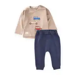 کت و شلوار فصلی چاپ شده ماشین های نوستالژیک Cigit 1-6 ساله راسو