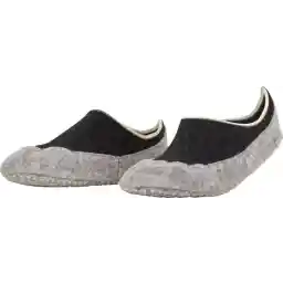 FALKE Cosyshoe antislip noppen merinowol huissokken pantoffels dames grijs - Maat 37-38