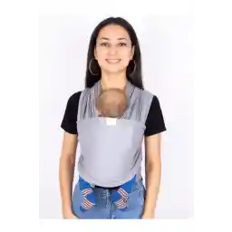 زنجیر بندکشی کانگورویی طوسی فلکسیبل غلاف کودک EGGBABY غلاف نخی درجه یک