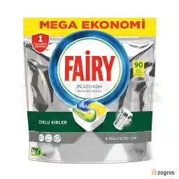 قرص ماشین ظرفشویی فیری پلاتینیوم مدل Hepsi Bir Arada عصاره لیمو 90 عددی قرص ماشین ظرفشویی فیری پلاتینیوم مدل Hepsi Bir Arada عصاره لیمو 90 عددی