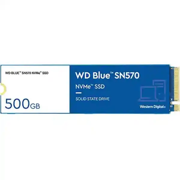 حافظه SSD وسترن دیجیتال مدل BLUE SN570 تک شیار ظرفیت 500گیگابایت BLUE Western Digital SN570 high performance M.2 PCIe NVME SSD