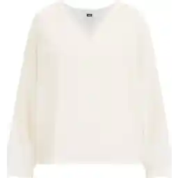 WE Fashion Dames blouse met kant - Curve - Maat 46