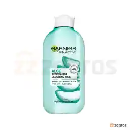 شیر پاک کن شاداب کننده گارنیر حاوی عصاره آلوئه ورا مناسب پوست معمولی تا مختلط 200 میل