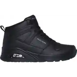 Skechers Uno-High Regards Dames Sneakers - Zwart