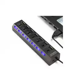 هاب USB 2.0 هفت پورت پورتز مدل Hi-speed Ports Hi-Speed USB Hub with 7 Ports
