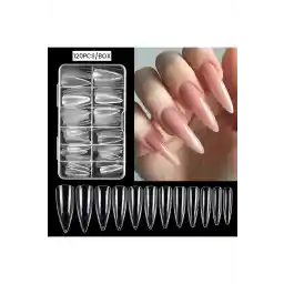 Born Pretty Balerin Takma Tırnak Jel Destekli 5 Kapsül Küt Tırnak Tipsi 130 Adet