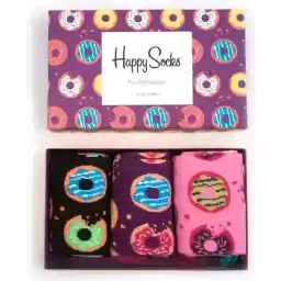 Happy Socks giftbox 3P sokken donut multi - 41-46