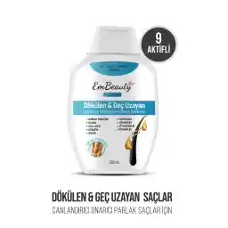 Embeauty Kolajen Ve Keratin Saç Dökülmesine Karşı Hızlı Sac Uzatan Dolgunlaştırıcı Onarıcı Besleyici Şampuan