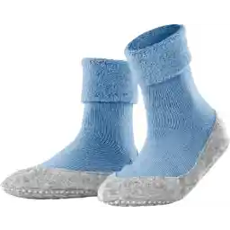 FALKE Cosyshoe antislip noppen merino wol huissokken pantoffels dames blauw - Maat 39-40