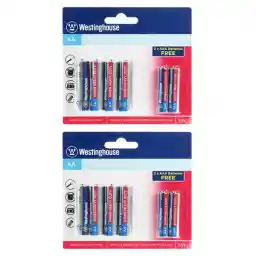 باتری قلمی و نیم قلمی وستینگهاوس مدل Super Heavy Duty مجموعه 12 عددی