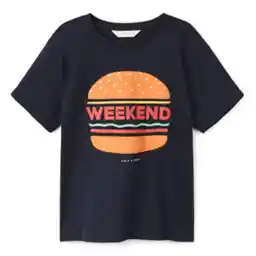 تی شرت نخی یقه گرد پسرانه - مانگو